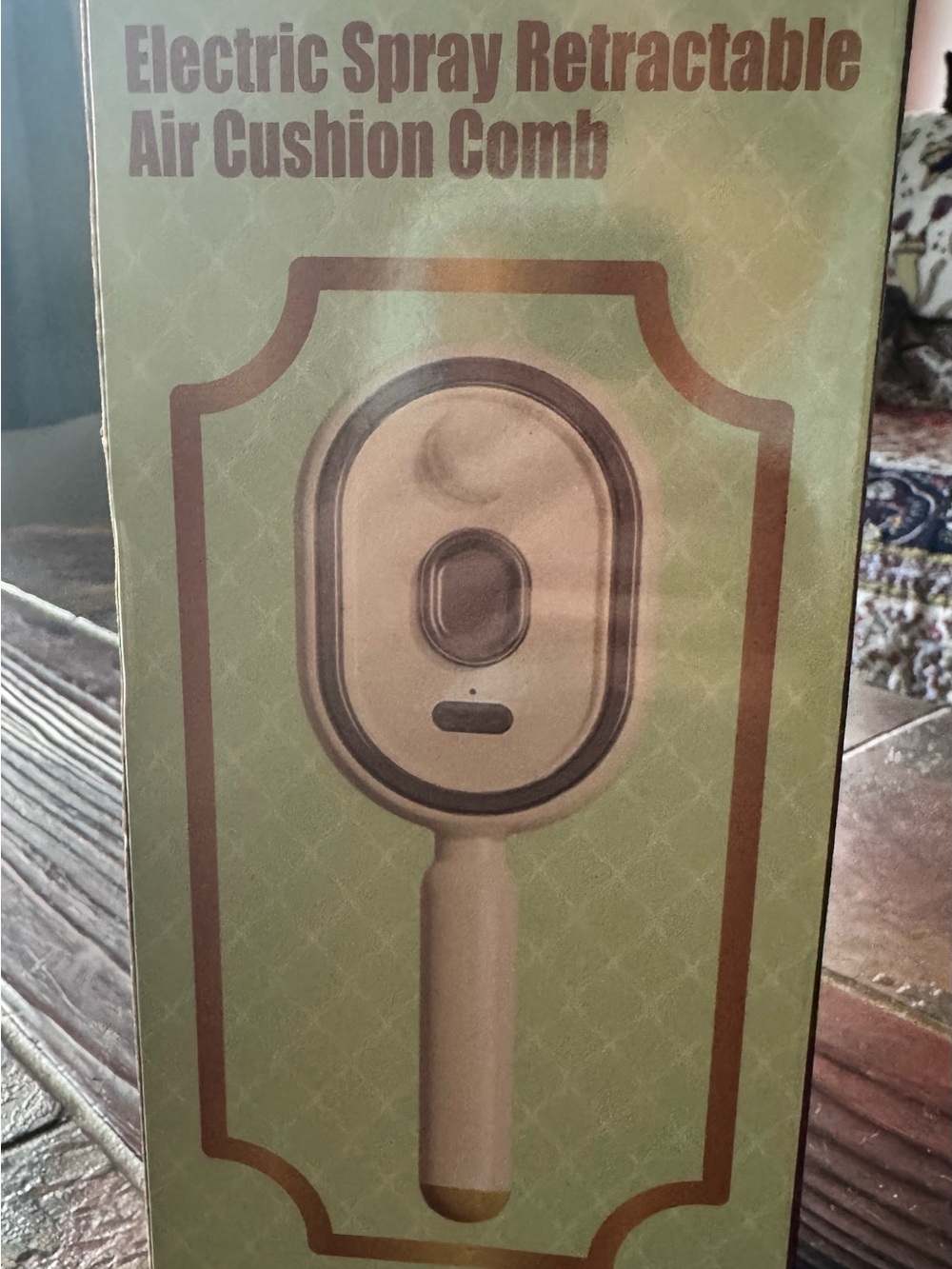 Electric Spray Retractable Air Cushion Comb - Beige